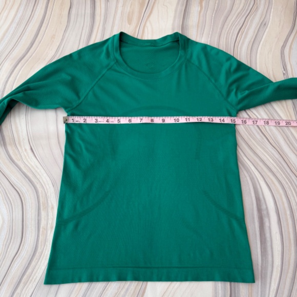 Lululemon Swiftly Tech Long Sleeve Shirt 2.0 *Race Length Green Size 6 $78 - Picture 12 of 15